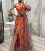 Robe Maxi à Une Épaule et Imprimé Floral pour Femmes