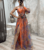Robe Maxi à Une Épaule et Imprimé Floral pour Femmes