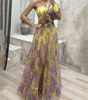 Robe Maxi à Une Épaule et Imprimé Floral pour Femmes