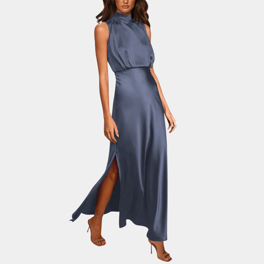 Robe Maxi Élégante à Fente pour Femmes