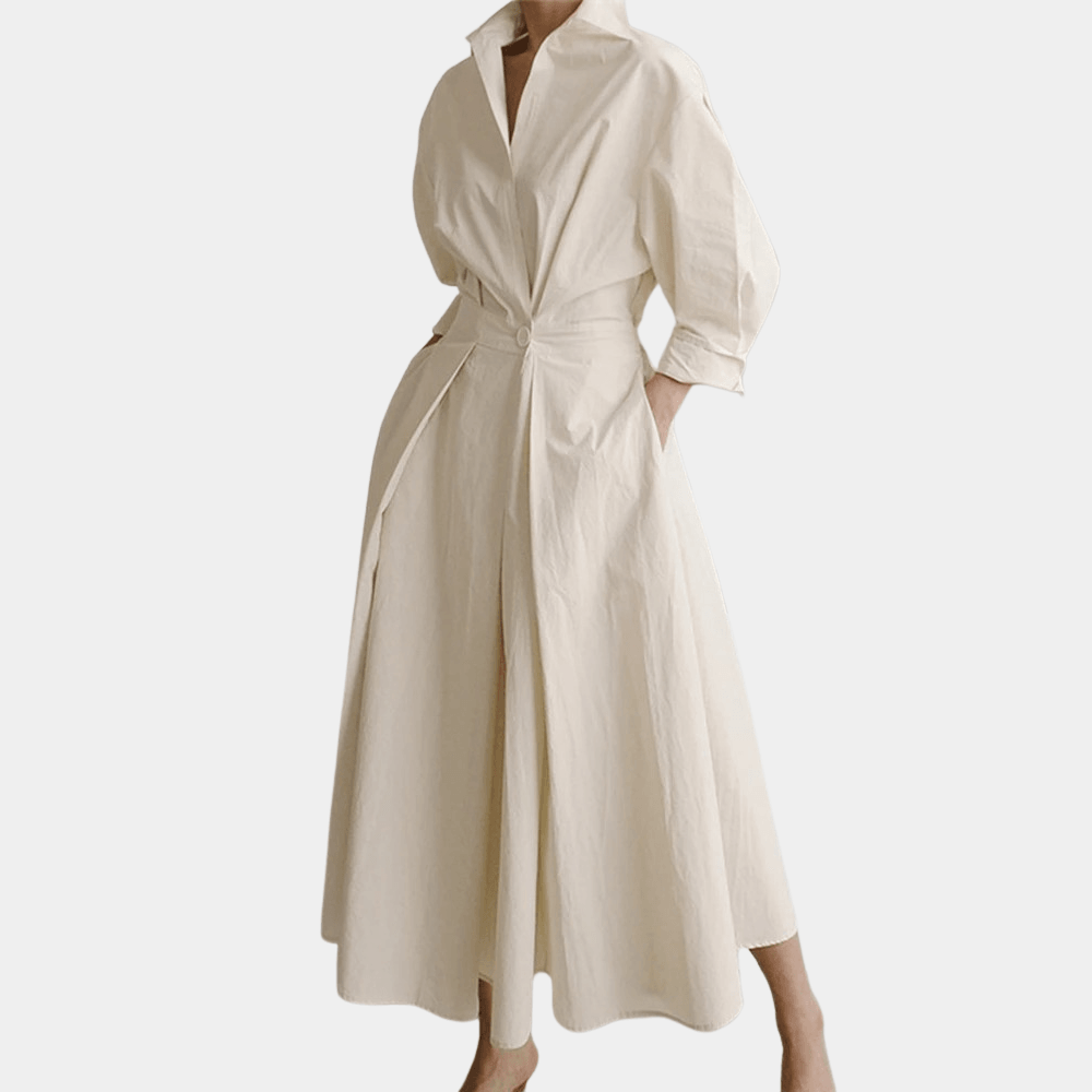 Robe Maxi à Décolleté en V Élégant pour Femmes