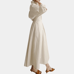 Maxi Robe Élégante Col en V pour Femmes