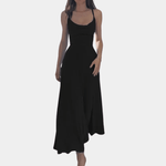 Robe Maxi avec Devant Drapé pour Femmes