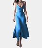 Robe Maxi avec Devant Drapé pour Femmes