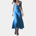 Robe Maxi avec Devant Drapé pour Femmes