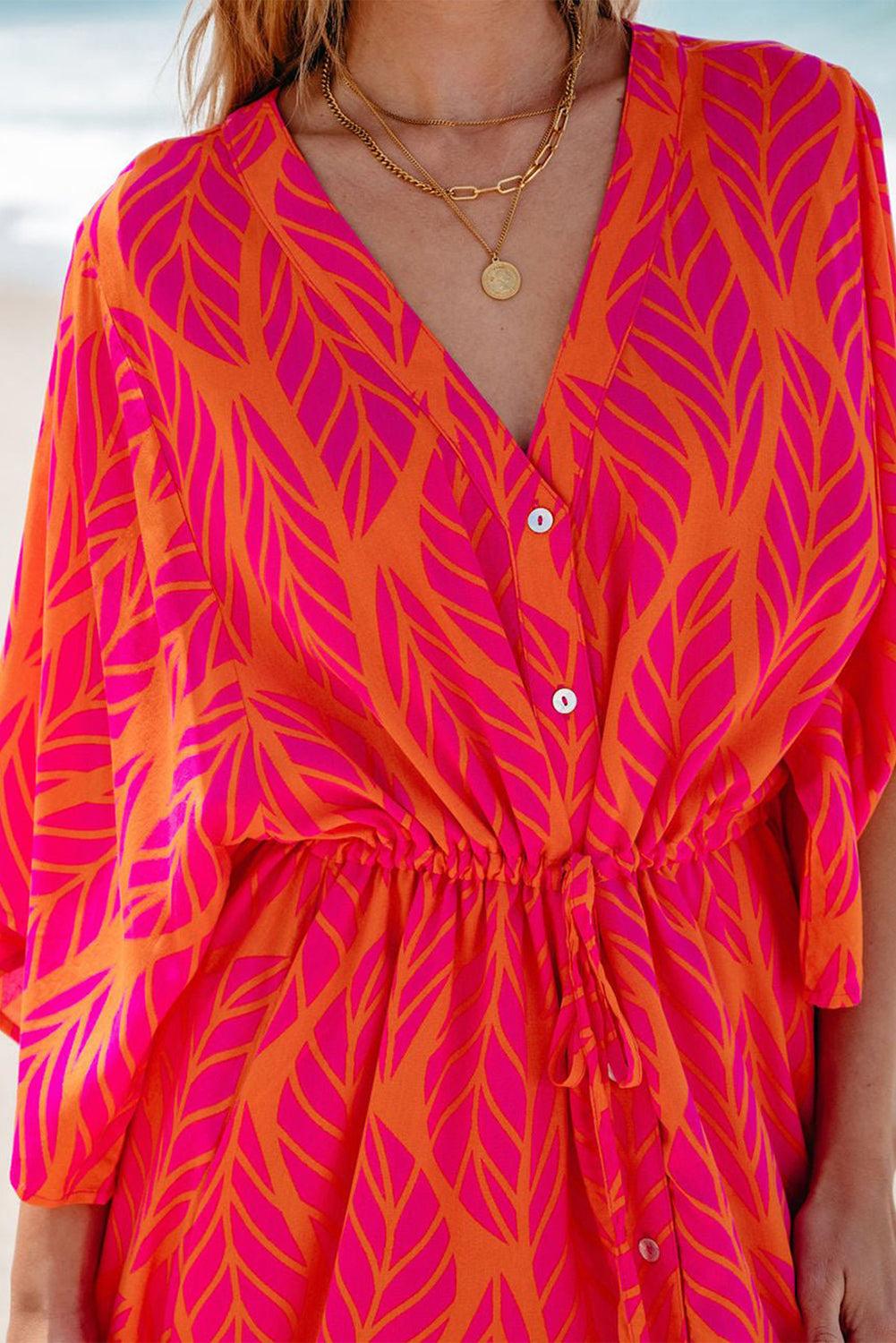 Robe Maxi Bohème à Motif Géométrique pour Femmes