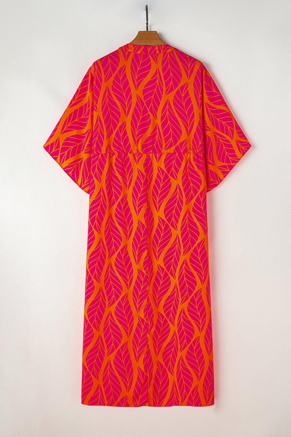 Robe Maxi Bohème à Motif Géométrique pour Femmes