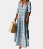 Robe Maxi Motif Géométrique pour Femmes
