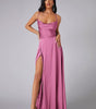 Robe Maxi Fente Haute et Bretelles Réglables pour Femmes