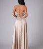Robe Maxi Fente Haute et Bretelles Réglables pour Femmes
