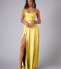 Robe Maxi Fente Haute et Bretelles Réglables pour Femmes