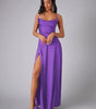 Robe Maxi Fente Haute et Bretelles Réglables pour Femmes