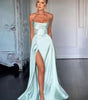 Robe Maxi Fente Haute et Bretelles Réglables pour Femmes