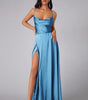 Robe Maxi Fente Haute et Bretelles Réglables pour Femmes