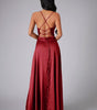 Robe Maxi Fente Haute et Bretelles Réglables pour Femmes