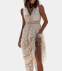 Robe Maxi en Dentelle Style Boho pour Femmes