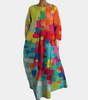 Robe Maxi Évasée Colorée pour Femmes