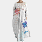 Robe Maxi Évasée Colorée pour Femmes