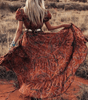 Robe Maxi Imprimé Paisley pour Femmes