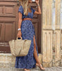 Robe Maxi Imprimé Paisley pour Femmes