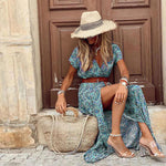 Robe Maxi Imprimé Paisley pour Femmes