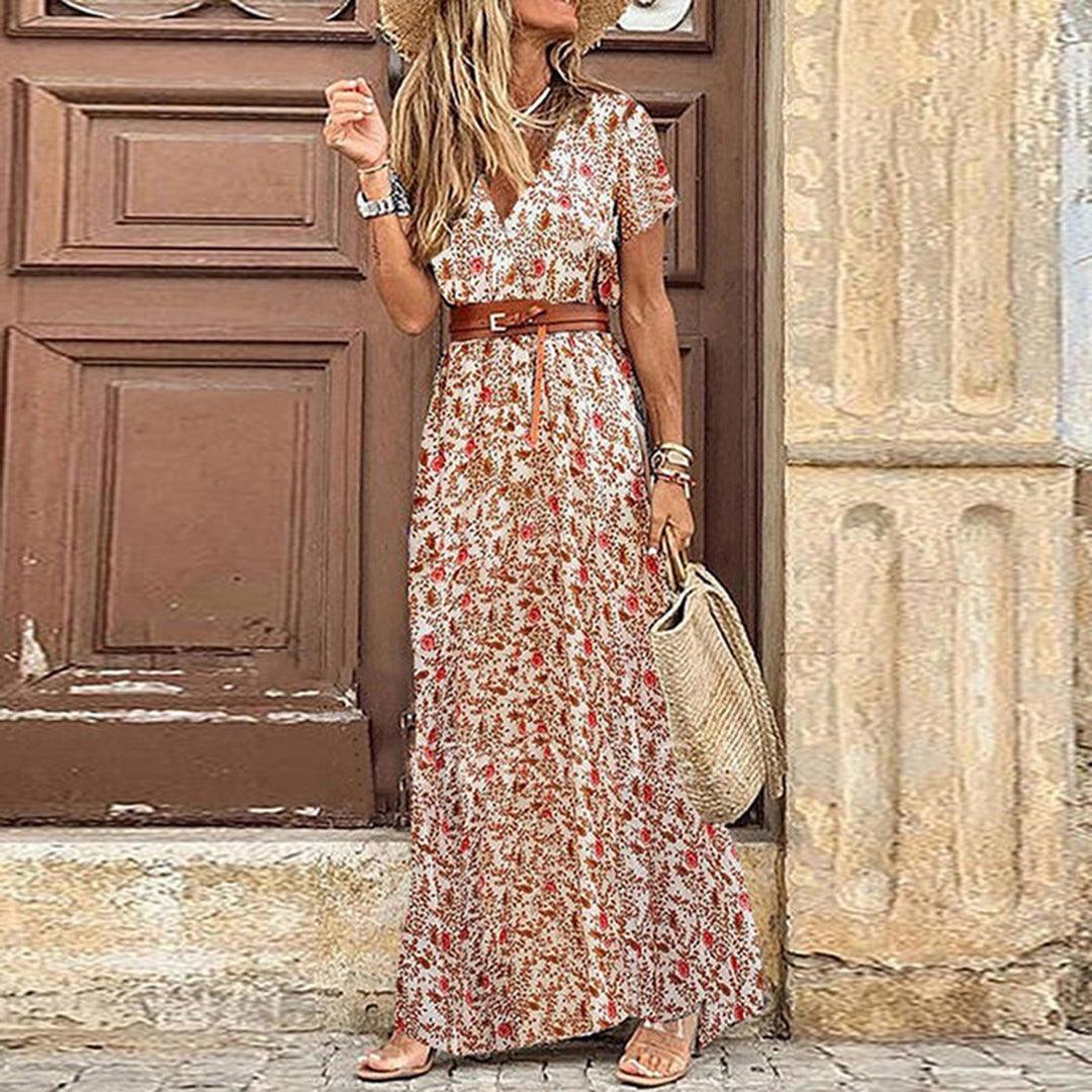 Robe Maxi Imprimé Paisley pour Femmes