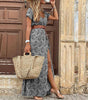 Robe Maxi Imprimé Paisley pour Femmes