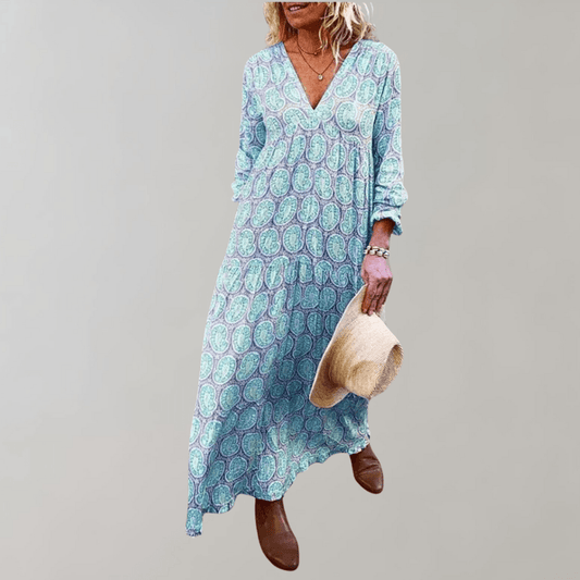 Robe Maxi Imprimé Paisley pour Femmes