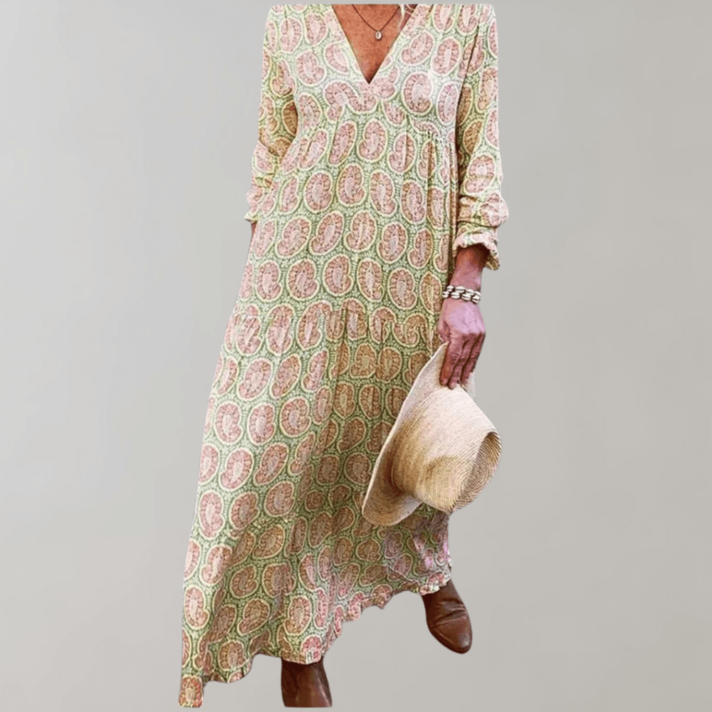 Robe Maxi Imprimé Paisley pour Femmes