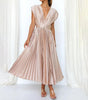 Robe Maxi Plissée Élégante pour Femmes