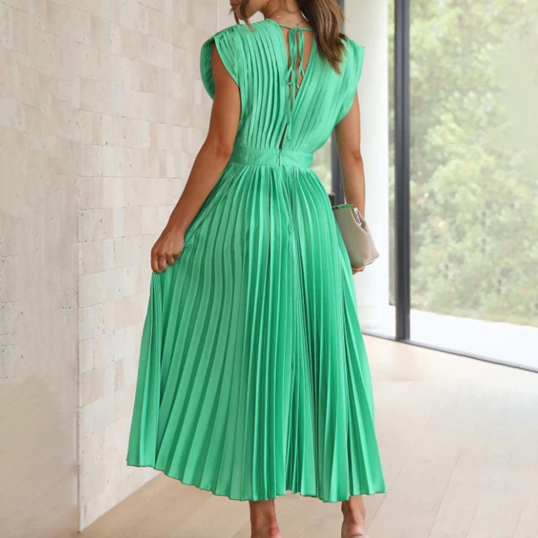 Robe Maxi Plissée Élégante pour Femmes