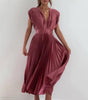 Robe Maxi Plissée Élégante pour Femmes