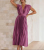 Robe Maxi Plissée Élégante pour Femmes