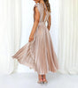 Robe Maxi Plissée Élégante pour Femmes