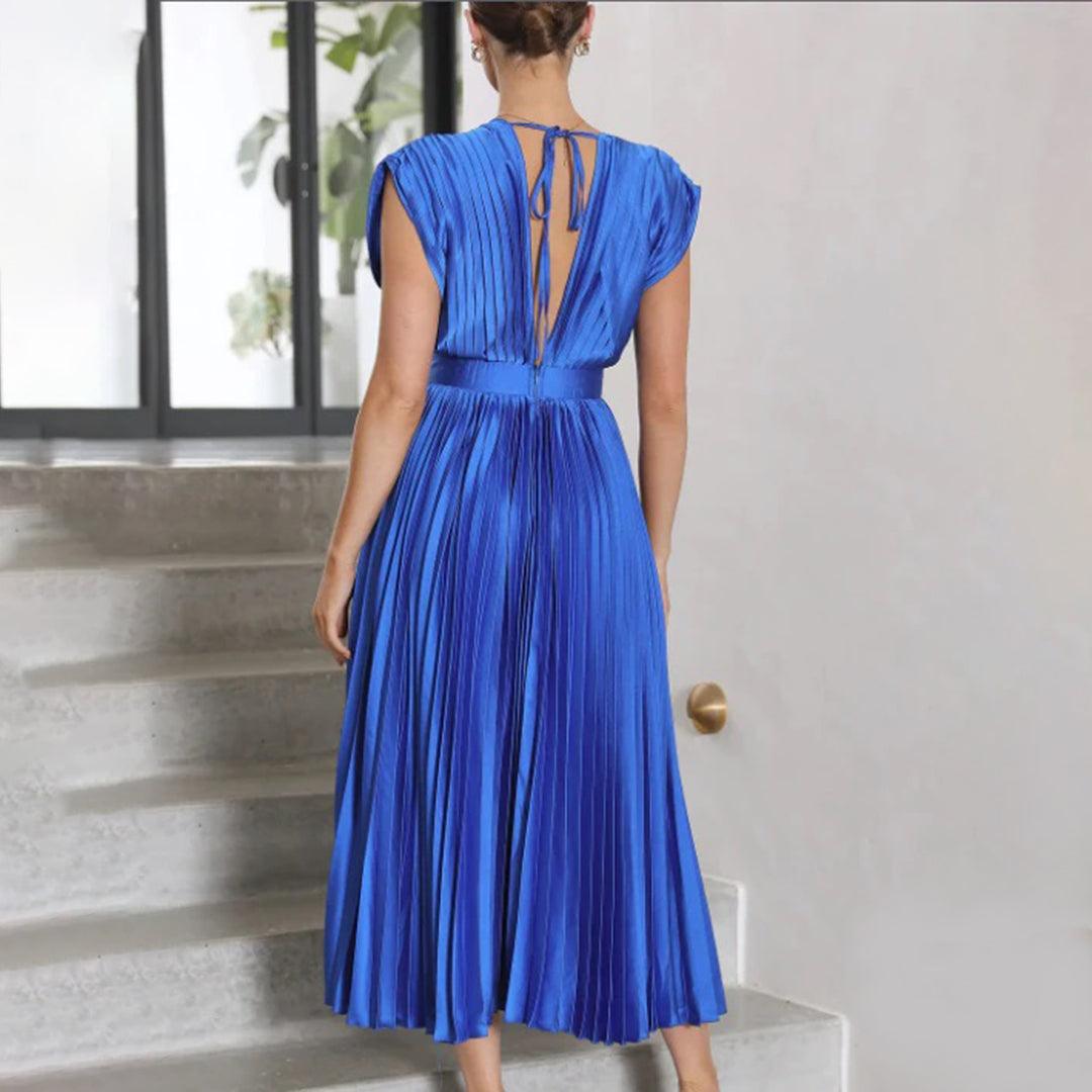 Robe Maxi Plissée Élégante pour Femmes