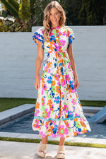 Robe Maxi à Imprimé Floral pour Femmes