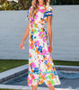 Robe Maxi à Imprimé Floral pour Femmes