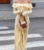Robe Maxi Sans Épaules pour Femmes