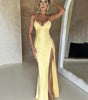 Robe Maxi Décolleté en V et Fente Haute pour Femmes