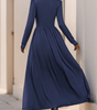 Maxi Robe Décolleté en V avec Détails en Dentelle pour Femmes