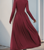 Maxi Robe Décolleté en V avec Détails en Dentelle pour Femmes