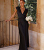 Robe Maxi Décolleté en V pour Femmes