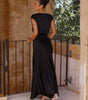 Robe Maxi Décolleté en V pour Femmes