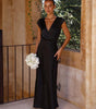 Robe Maxi Décolleté en V pour Femmes