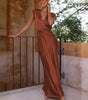 Robe Maxi Décolleté en V pour Femmes