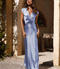 Robe Maxi Décolleté en V pour Femmes