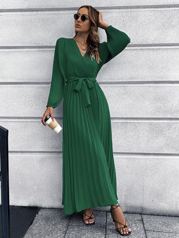 Robe Maxi Décolleté en V pour Femmes