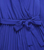 Robe Maxi Décolleté en V et Jupe Plissée pour Femmes