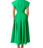 Robe Maxi Décolleté en V et Jupe Plissée pour Femmes