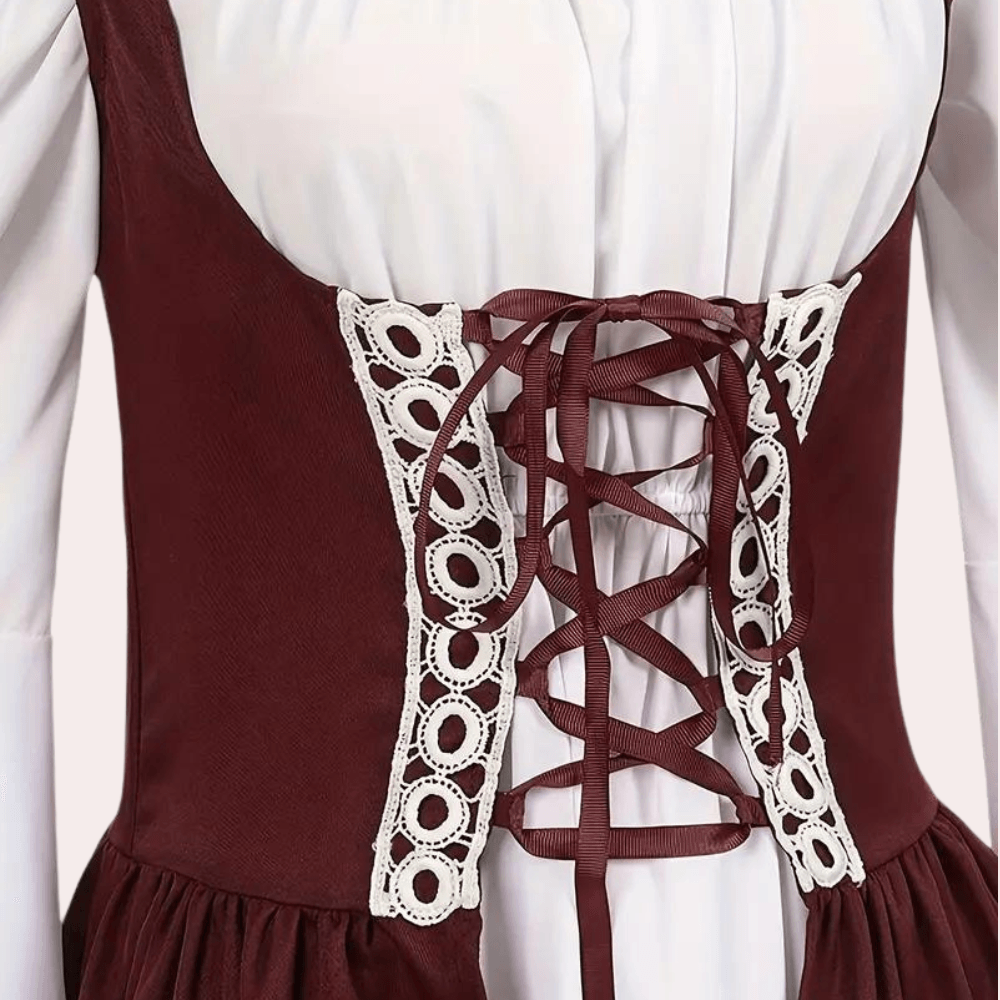 Robe Maxi avec Fermeture à Lacets pour Femmes